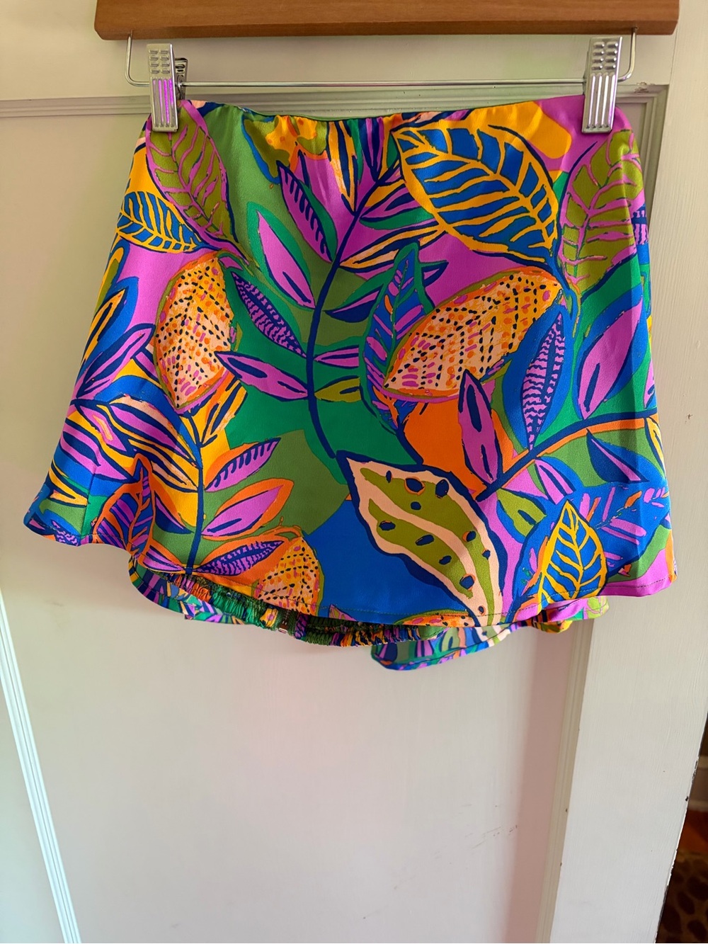 Sugar Lips Size Large Colorful Tropical Print Strapless Tube Top